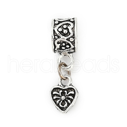 Rack Plating Brass European Dangle Charms KK-R200-20AS-1