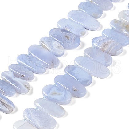 Natural Blue Lace Agate Beads Strands G-H006-B01-02-1