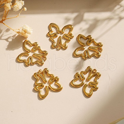 304 Stainless Steel Pendants STAS-M116-37G-1