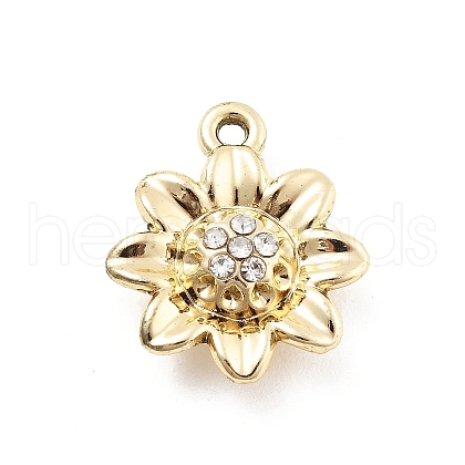 Alloy Rhinestone Pendants FIND-U026-22G-1
