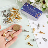 SUNNYCLUE 40Pcs 2 Colors 304 Stainless Steel Stud Earring Findings STAS-SC0009-22-3