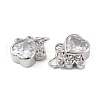 Rack Plating Brass Micro Pave Cubic Zirconia Charms KK-C021-07P-2