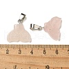 Natural Rose Quartz Pendants G-Z067-01P-07-4