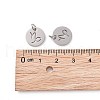 Non-Tarnish 304 Stainless Steel Charms STAS-Q201-T445-10S-4