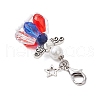 3Pcs Angel Glass Beaded Pendant Decorations HJEW-MZ00201-5
