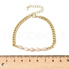Natural Pearl Beaded Link Bracelets BJEW-A038-02G-5