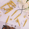 CHGCRAFT 12Sets Alloy Pendants Findings FIND-CA0009-94G-4