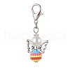 Colorful Angel Resin Pendant Decorations HJEW-JM01909-3