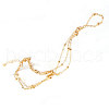Alloy Satellite Chain Toe Ring Anklets for Women WG61A5F-02-3