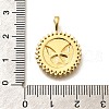 Rack Plating Brass Micro Pave Cubic Zirconia Enamel Pendants X-KK-L226-031G-03-3