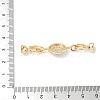 Brass Micro Pave Clear Cubic Zirconia Fold Over Clasps KK-U059-39G-3