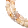 Natural Yellow Quartz Beads Strands G-G155-B03-01-A-4