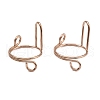 Plating(IP) 304 Stainless Steel Arch Adjustable Ring for Unisex RJEW-H230-03RG-1