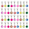 Baking Painted Crackle Glass Pendants HJEW-TA0001-03P-2