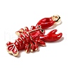 Zinc Alloy Enamel Pendants FIND-I044-17A-1-2