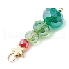 Christmas Theme Brass & Glass Pendants PALLOY-JF02998-4