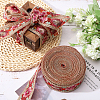 Globleland 5 Yards Embroidered Organza Flower Ribbons SRIB-GL0001-02-5