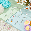 Heart Acrylic Pendant Stitch Markers HJEW-AB00607-5