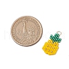 Glass Seed Beaded Pendants PALLOY-MZ00517-02-2