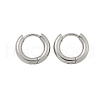 Tarnish Resistant 304 Stainless Steel Huggie Hoop Earrings X-EJEW-F111B-13mm-P-2