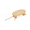 PVD Vacuum Plating 304 Stainless Steel Brooch Cabochon Settings STAS-E547-08J-G-3