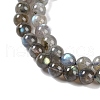 Natural Gemstone Labradorite Round Beads Strands G-E251-33-6mm-01-7