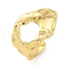 Textured Brass Cuff Finger Rings for Women RJEW-G337-29G-4