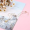 304 Stainless Steel Heart with Dog Paw Print Pendant Necklaces NJEW-JN03351-05-4