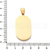 304 Stainless Steel Micro Pave Cubic Zirconia Pendants STAS-U043-25G-3