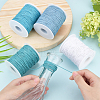   4 Rolls 4 Colors Waxed Cotton Thread Cords YC-PH0002-35A-6