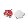 304 Stainless Steel Red Enamel Charms STAS-M102-64P-2