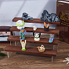 4-Tier Wood Acrylic Organizer Display Riser Rack ODIS-WH0070-13B-4