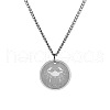 Non-Tarnish Stainless Steel 12 Constellation Pendant Necklaces for Sweater FZ0908-2-1