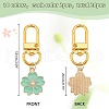 Alloy Enamel Pendant Decorations HJEW-AB00652-2