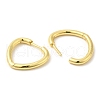 Rack Plating Brass Heart Hoop Earrings for Women EJEW-D059-23G-2
