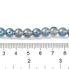 Transparent Electroplate Glass Beads Strands GLAA-T032-T8mm-C03-4