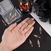 Beebeecraft 10Pcs Halloween Themed Brass Pendants KK-BBC0015-68C-3