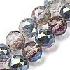 Transparent Electroplate Glass Beads Strands EGLA-N002-34G-F05-1