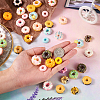 96Pcs 24 Styles Opaque Resin Donut Cabochons RESI-TA0001-64-14