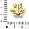 Brass Micro Pave Cubic Zirconia Beads KK-D378-19G-01-3