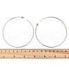 304 Stainless Steel Big Circle Stud Earrings EJEW-Z096-05P-3