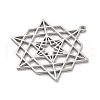 304 Stainless Steel Pendants STAS-M067-09P-2