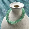 Natural Green Aventurine Round Bead Stretch Bracelets BJEW-L593-A07-3