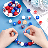   1 Set Mixed Style Acrylic Round Beads Sets SACR-PH0001-52F-3