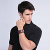 Men's Vogue Leather Cord Bracelets BJEW-BB15626-5