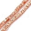 Electroplated Natural Lava Rock Beads Strands G-I360-Z01-2