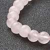 Natural Rose Quartz Beaded Stretch Bracelets BJEW-D446-B-11-3
