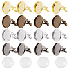 HOBBIESAY DIY Blank Dome Cufflinks Making Kit DIY-HY0001-79-1