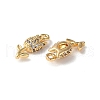Rack Plating Brass Cubic Zirconia Pendants KK-M264-04G-2