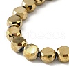 Electroplate Glass Beads Strands EGLA-L045-G-FP02-3